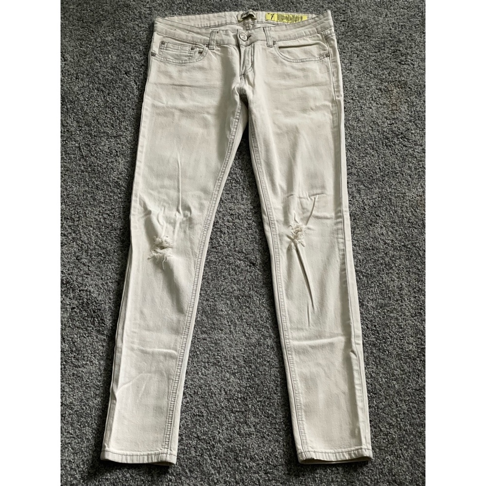 Jeans jeggings 7 denim acidwashed acid wash 32